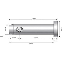 One New Aftermarket Top Link Pin Standard (Fits CAT. 0) 5/8″ x 2-1/8″