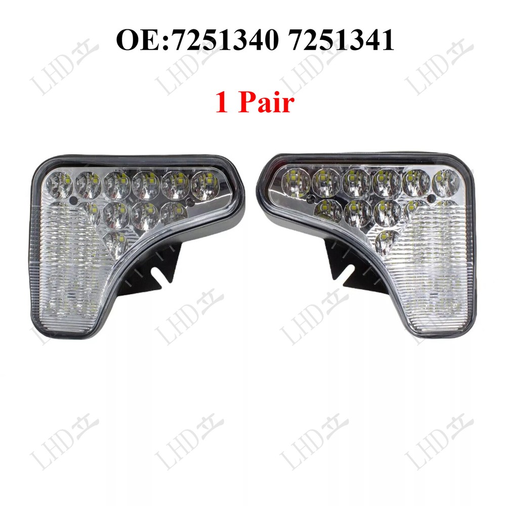 1 Pair LED Left Right Headlight 7251340/41 For Bobcat T650 T740 T750 T770 T870