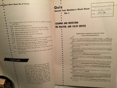 1952 Farm Tractor Maintenance Manual & Work Sheets Jas. Cleveland Haubstadt IN