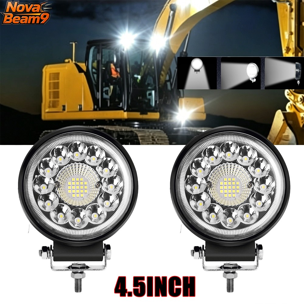 4INCH ROUND LED Work Light for Caterpillar Skid Steers Excavator Forklift Loader