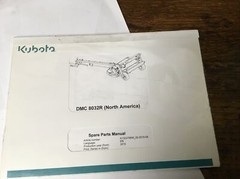 Kubota DMC 8032R Spare Parts Manual