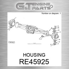 RE45925 HOUSING fits JOHN DEERE (NEW AFTERMARKET)