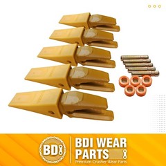 119-3204 CAT Style J200 Backhoe Bucket Shanks & 1U3202 Dirt Teeth with Pins -5PK