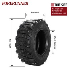 4X 12X16.5 12PR 12-16.5 Heavy Duty SKS Skid Steer Tires 12 16.5 for Bobcat