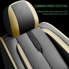 Toyota FJ Cruiser Seat Covers 2007-2014 Waterproof Leather Full Set Black Beige