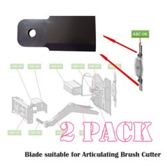 Wolfequip Blade 2 Pack For Articulating Brush Cutter ABC-13-125A Mower Cutting