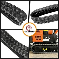 180*72*37mm NEW Rubber Tracks For Mini Excavator AGT H12/ H12/ DM12-C/ H15