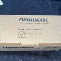 Ehomeware 1 Pack Gold Pocket Door Hardware Pull Keyless Privacy Pocket Door