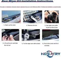 Rear Wiper Arm Blade Set for Volkswagen VW Tiguan 2009-2017 Rear Windshield Wipe