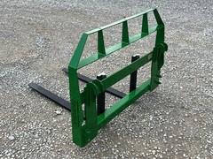 48″ Root Grapple Bucket and 42″ Long Pallet Forks Attachment -John Deere 400/500