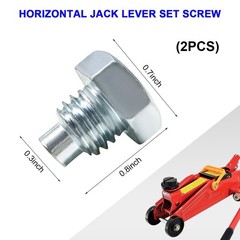 NYTKL 2 PCS Car Floor Jack Handle Bolts, Horizontal 0.7×0.8 inches, Silver