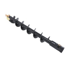 Auger Bit 6″ Diameter 48″ Length 2″ Hex Auger for Bobcat Machines With gloves