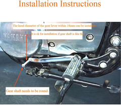 3-Pack Motorcycle Shifter Cover Rubber Sleeve Anti-Slip Gear Lever Protector