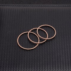 Copper Tensor Ring For , Pure Copper Tensor Solid Twisted Handmade Rings Set …