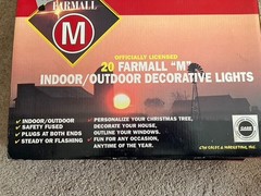 Farmall M Indoor/Outdoor Decorative Tractor Lights NIB Set 20