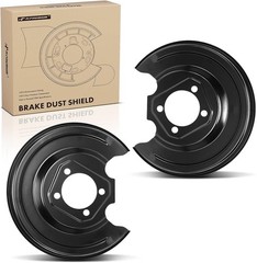 Rear Driver and Passenger Side Brake Dust Shield Compatible with 2-PC Set