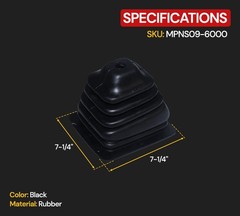 Shift Boot Replaces OEM: S09-6000