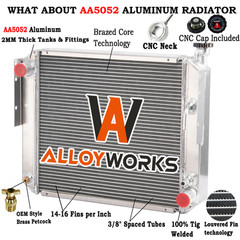 4-Row Aluminum Forklift Radiator For Hyster Yale Models AT Part # 1329169