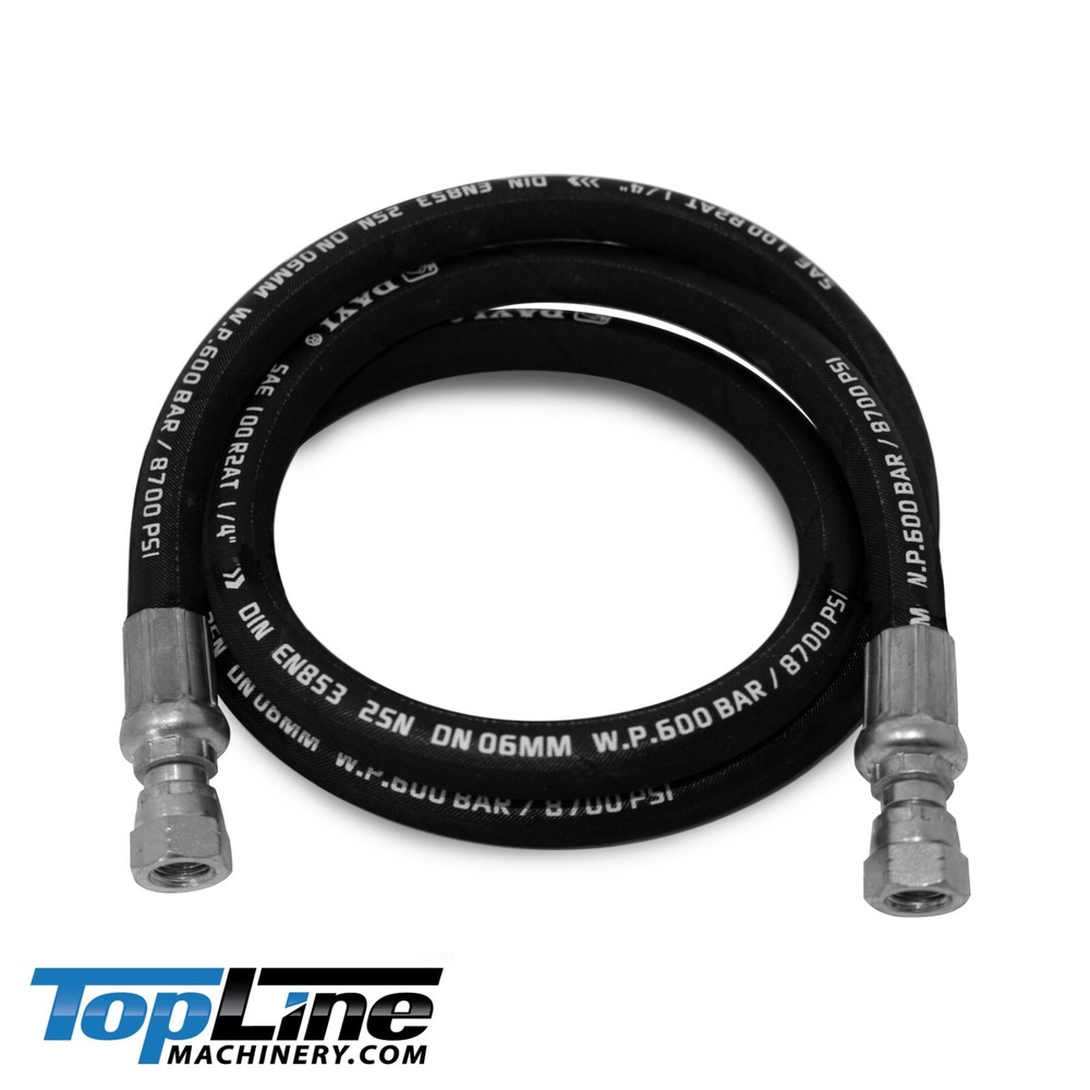 1/4″ Hydraulic Hose Assembly with female JIC X female JIC 8700 PSI / 600 BAR