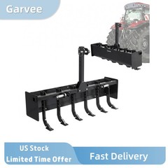 6 Adjustable Shanks Equipped On 55 Inch Box Blade for Tractor, Land Leveling Imp