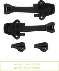 Hood Latch Kit Hood Latches 2PCS Compatible with Ford L9000/ Ford Semi Trucks Ac