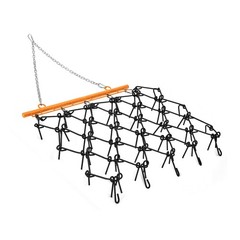 Drag Harrow for ATV UTV Tractor, 4×4 ft & 5×4.5 ft, 3/8″ 1/2″ Teeth, Tow Behind