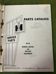 1982 International Parts Catalog – BP-10 Bigroll Balers and Related Equipment