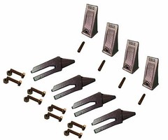 4 Mini Excavator 156 Series Bolt On Shanks, Bucket Teeth, & Pins – 6808770
