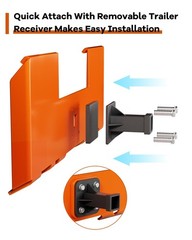 3/8in Thick Plate Skid Steer Mount Plate Quick Attach Trailer Hitch Receiver