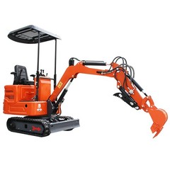 Mini Excavator 1 Ton Tracked Excavator B&S 13.5HP EPA Pilot Control Digger