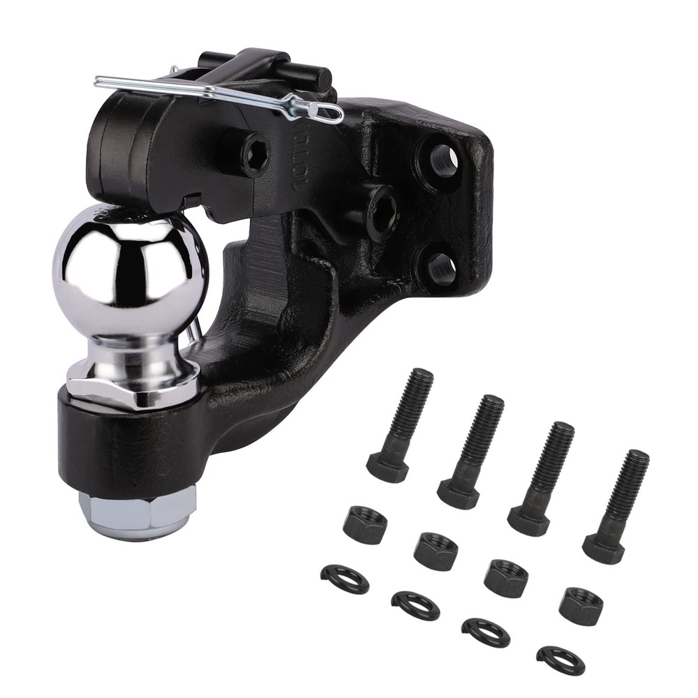 10-Ton Pintle Hook Trailer Hitch w/2-5/16″ Ball Mounting Kit 20,000 lbs