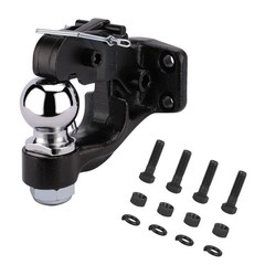 10-Ton Pintle Hook Trailer Hitch w/2-5/16″ Ball Mounting Kit 20,000 lbs