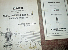 LOT OF 12 J. I. CASE OPERATORS PARTS SUPPLEMENT MANUALS CATALOGS ORIGINAL!