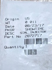Lot Of 6 Cummins Genuine 2872717 Pack of 6 INJECTOR Copper TIP SEAL