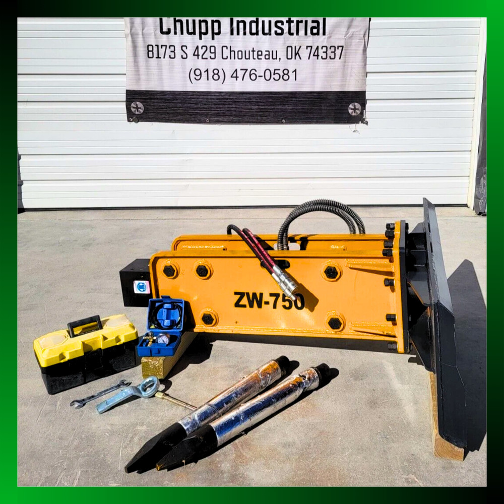 Skid Steer Attachment Wolverine 750 Hydraulic Hammer/Breaker Bobcat CAT CASE