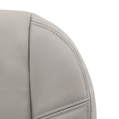 Gray Leather Replacement Seat Cover Bottom Driver Passenger 07-14 Chevy GMC 1500