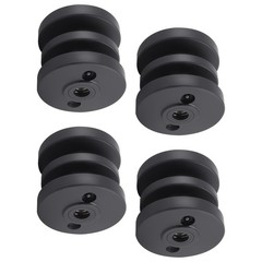 4x Black Track Bottom Roller For Bobcat Mini Track Loaders MT50 MT52 MT55 MT85
