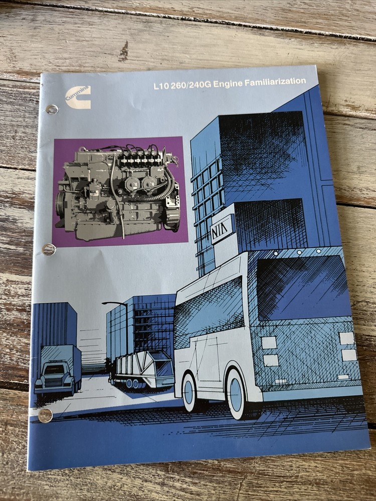 Cummins L10 260 240G Familiarization Shop Service Repair Manual Book Engine CNG