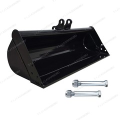 1000mm Plain Bucket Attachment For Mini Excavator 1ton-1.5ton with Pins NEW
