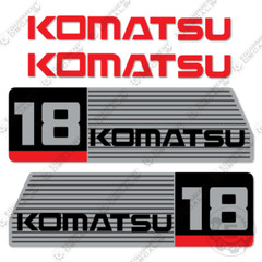 Fits Komatsu FG18 Decal Kit Forklift – CUSTOM SILVER – 7 YEAR OUTDOOR 3M VINYL!
