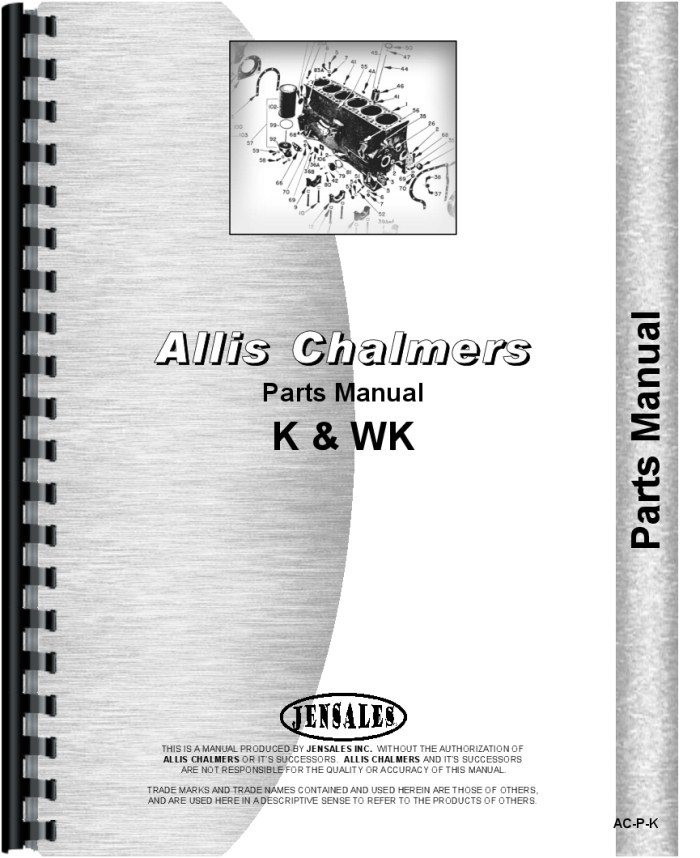 Allis Chalmers K WK Crawler Parts Manual (K Crawler (1946) | WK Crawler)
