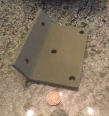 mounting angle bracket 1/4 inch 3 x 4 1/2 inches 1227397 4 holes 5 ton M939