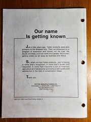Yetter 6150 Marker Owner’s Operator’s & Parts Manual 2565-376 10/96