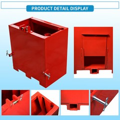 3 Point Ballast Box Mounted Category 1 Tractor Loader Counterweight Attachment