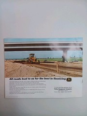 John Deere JD570 Motor Grader Sales Catalog Brochure Advertising