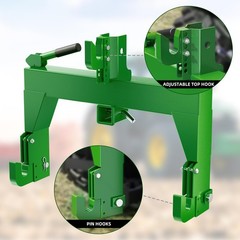 3 Point Quick Hitch for Category 1 & 2 Tractors 3000LBS Lifting Capacity Tractor