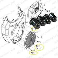 90314-Z130210-00A0 RATO OEM R740D Cover Nuts