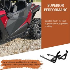 Black Nerf Bars for 2014-2023 Polaris RZR XP 1000 Turbo S Rock Sliders