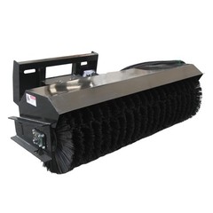 Wolverine 72″ 25° Angle Broom Sweeper Hydraulic Skid Steer Loader Attachment