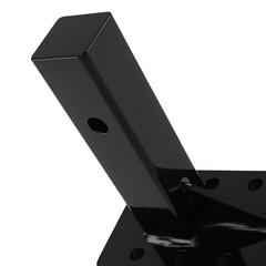 Adjustable Pintle Hitch Bracket 3 Position for 2″ Receiver Black 20000 lbs